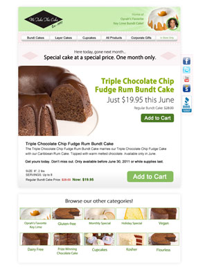Email Example - Cake of the Month